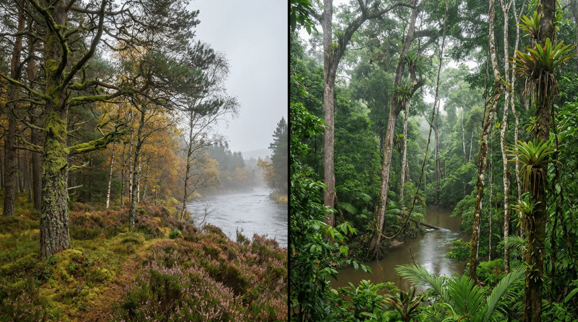 PEFC - Scottish forest and Brazilian forest