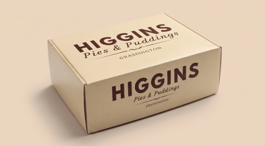 Higgins - bakery packaging with background