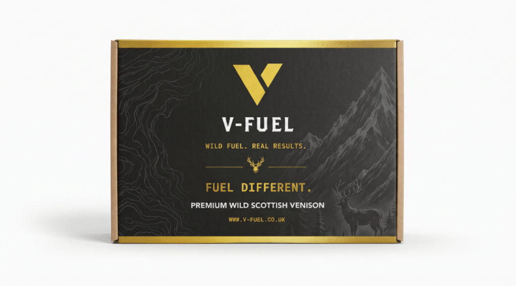 V fuel food packaging uk white background